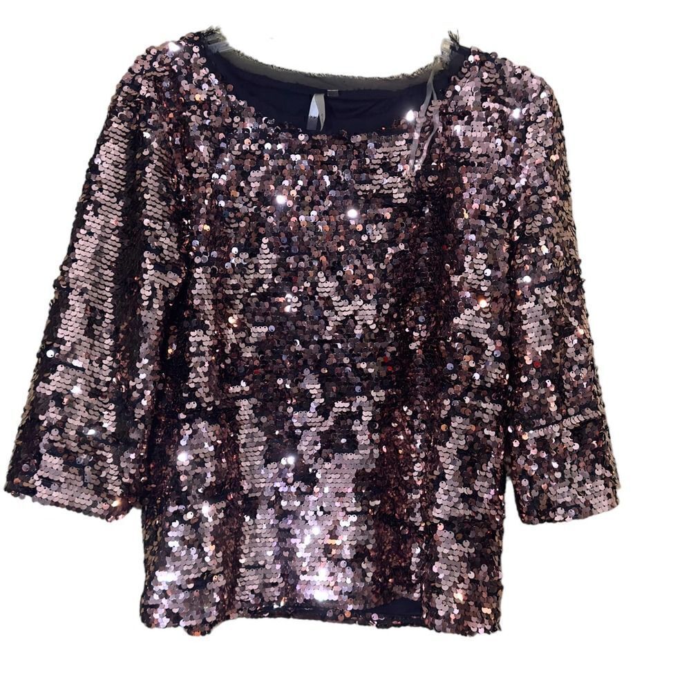 Mono B Sequined Top Size Medium